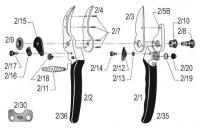 Ersatzklinge 2/3 fr Gartenschere Felco 2